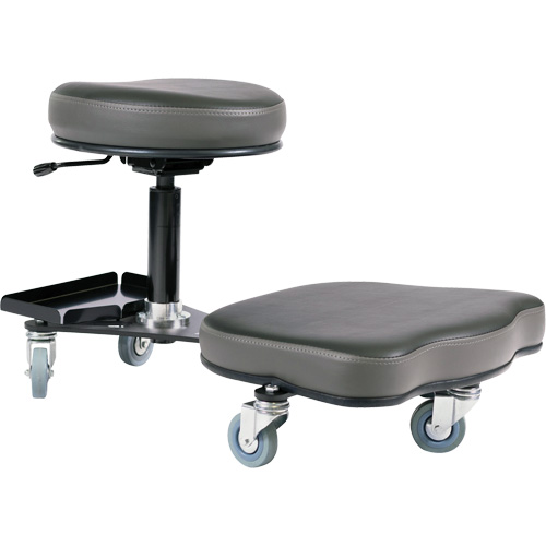 Chaise ergonomique Flex, Vinyle, Noir/gris FMT Sales Ltd