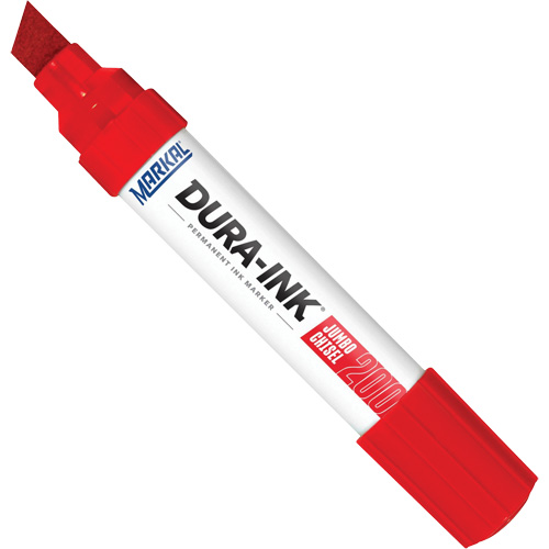 Marqueur no 200 Dura-Ink, Rouge, Pointe Ciseau FMT Sales Ltd