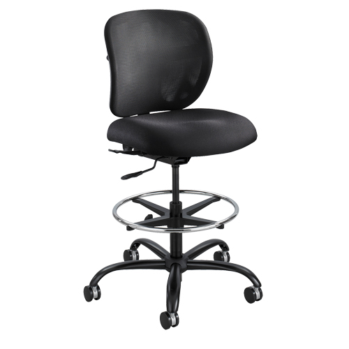 Vue Heavy-Duty Stool, Nylon, Black, 350 lbs. Capacity FMT Sales Ltd
