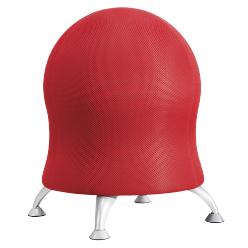 Zenergy Ball Chair, Fabric, Red, 250 lbs. Capacity FMT Sales Ltd