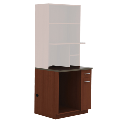 Modular Cabinet, Melamine, 39" H x 36" W x 25" D, Mahogany FMT Sales Ltd
