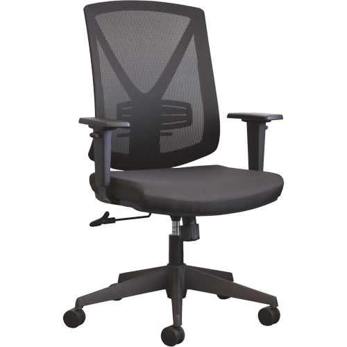 Activ A-47 Synchro Office Chair, Fabric, Black, 275 lbs. Capacity FMT Sales Ltd