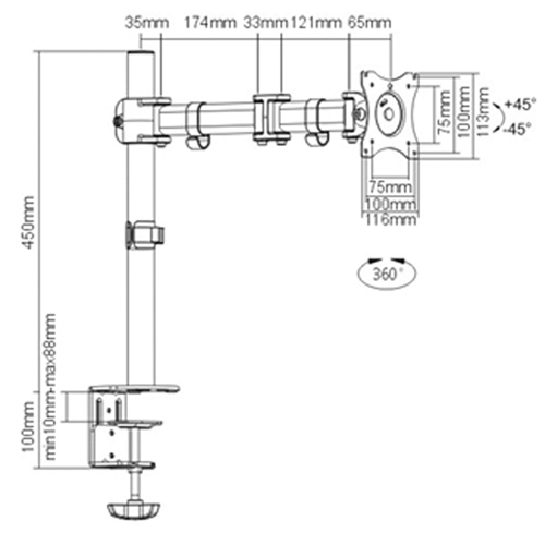 ActivErgo  Monitor Arm FMT Sales Ltd