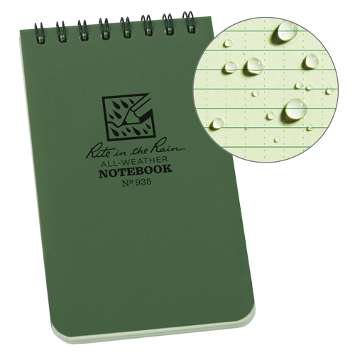 Pocket Top-Spiral Notebook, Soft Cover, Green, 100 Pages, 3" W x 5" L FMT Sales Ltd