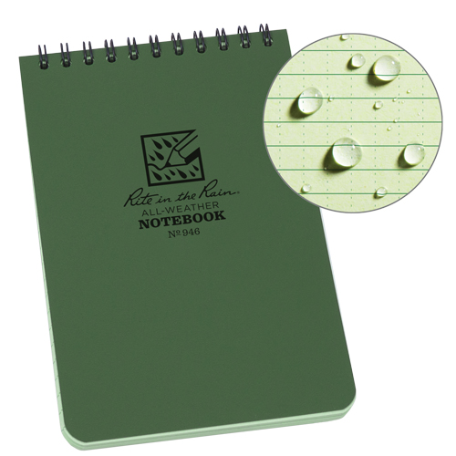 Pocket Top-Spiral Notebook, Soft Cover, Green, 100 Pages, 4" W x 6" L FMT Sales Ltd