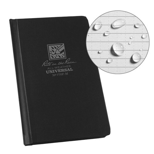 Livre de poche reli&eacute;, Couverture rigide, Noir, 160 Pages, 4-1/4" , 6-3/4"  FMT Sales Ltd