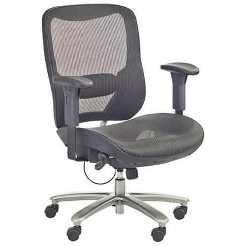 Chaise &eacute;conomique pour personnes de taille forte ou grandes, Mailles, Noir, Capacit&eacute; 450 lb FMT Sales Ltd