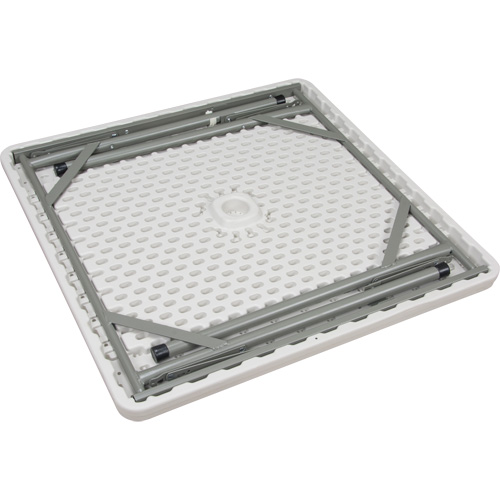 Table pliante, Carr&eacute;e, 34" l x 34" la, Poly&eacute;thyl&egrave;ne, Blanc FMT Sales Ltd