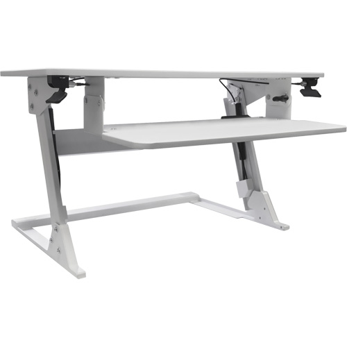 Goya Sit-Stand Workstation, Desktop Unit, 21" H x 35-2/5" W x 24" D, White FMT Sales Ltd