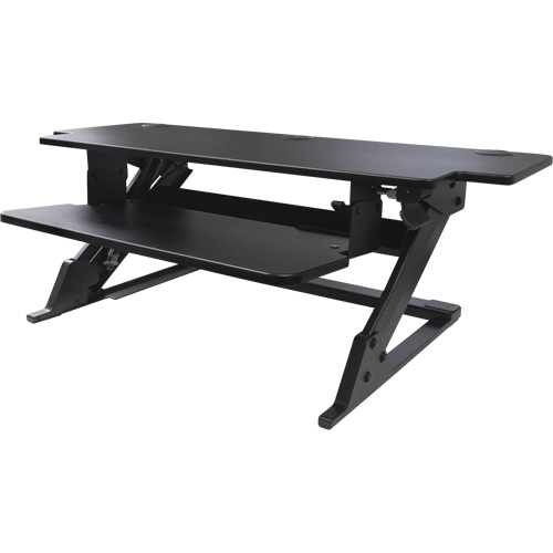 Goya Sit-Stand Workstation, Desktop Unit, 20" H x 42" W x 16" D, Black FMT Sales Ltd