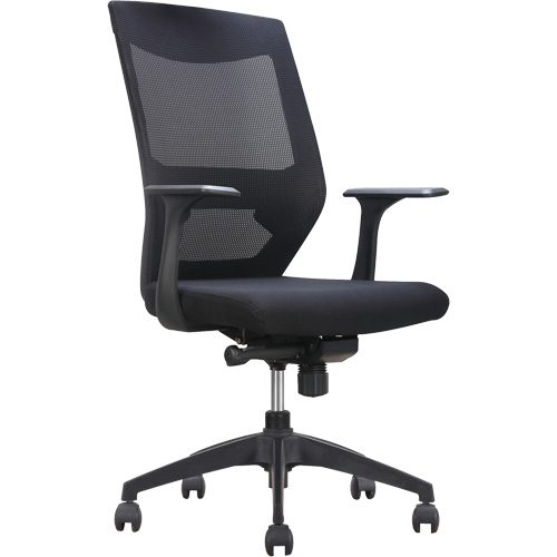 Chaise de bureau ajustable &agrave; basculement synchronis&eacute; s&eacute;rie Activ, Tissu/Mailles, Noir, Capacit&eacute; 275 lb FMT Sales Ltd