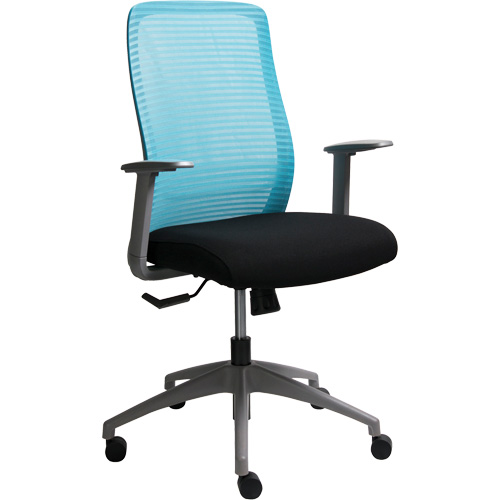 Chaise de bureau ajustable s&eacute;rie Era, Tissu/Mailles, Bleu, Capacit&eacute; 275 lb FMT Sales Ltd