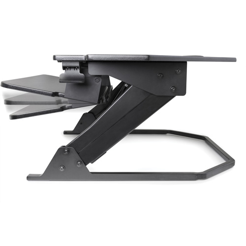 Poste de travail assise/debout pour bureau de coin Goya, Mod&egrave;le de bureau, 20" h x 42" la x 37-4/5" p, Noir FMT Sales Ltd