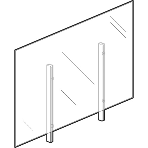 Sneeze Guard, 36" W x 36" H FMT Sales Ltd
