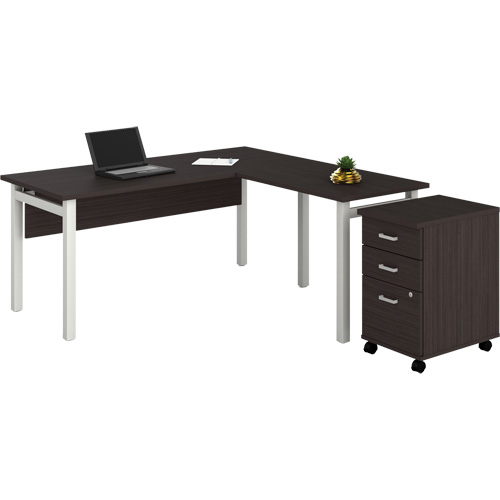 Newland "L" Shaped Desk with Pedestal FMT Sales Ltd