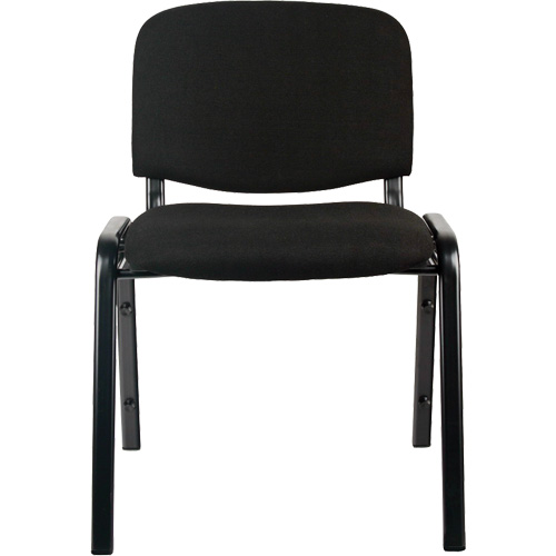 Chaises empilables, Tissu, Hauteur 32", Capacit&eacute; 250 lb, Noir FMT Sales Ltd