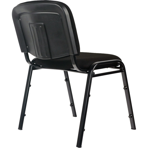 Chaises empilables, Tissu, Hauteur 32", Capacit&eacute; 250 lb, Noir FMT Sales Ltd