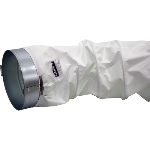 White 12" x 12' Distribution Ducting Kit, Adapter & Clamp FMT Sales Ltd