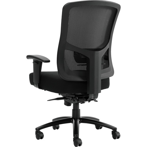 Chaise &agrave; dossier haut avec m&eacute;canisme &agrave; basculement synchronis&eacute; robuste Raven 400, Mailles, Noir, Capacit&eacute; 400 lb FMT Sales Ltd