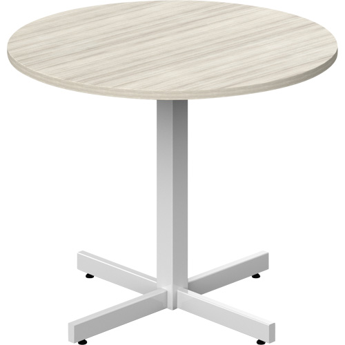 Newland Height-Adjustable Round Table, 36" L x 36" W x 29" H, 1" Top, Laminate, Tan FMT Sales Ltd