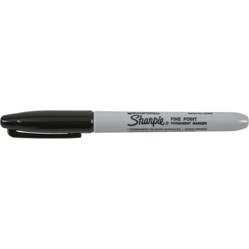 Marqueurs permanents - #15, Noir, Pointe Fin FMT Sales Ltd