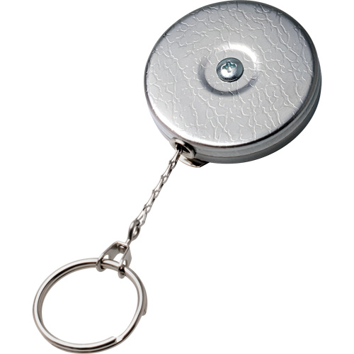 Porte-cl&eacute;s autor&eacute;tractable de s&eacute;rie Original, Chrome, C&acirc;ble 24", Fixation Agrafe de ceinture FMT Sales Ltd