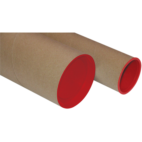 Plug-Seal Mailing Tubes, Round, 2.5" W x 37" L FMT Sales Ltd