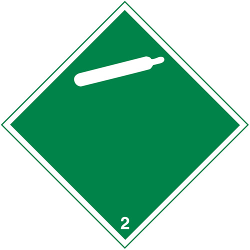 TDG Shipping Labels, Class 2, Gases, Paper FMT Sales Ltd