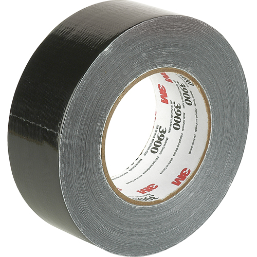 Economy Grade Coloured Duct Tape 3900, 8 mils, Black, 48 mm (2") x 55 m (180') FMT Sales Ltd