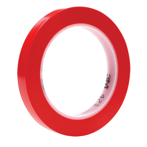 Ruban en vinyle 471, 12 mm (1/2") la x 32,9 m (108') lo, 5,3 mils, Rouge FMT Sales Ltd