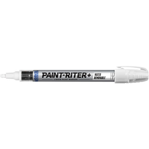 Marqueurs &agrave; la peinture nettoyable &agrave; l'eau Paint-Riter+, Liquide, Blanc FMT Sales Ltd
