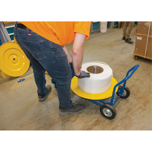 Distributeur de feuillards, Feuillard Polyester/Acier/Polypropyl&egrave;ne, Dia de noyau 16"/8", largeur de rouleau 3"/8"/6" FMT Sales Ltd