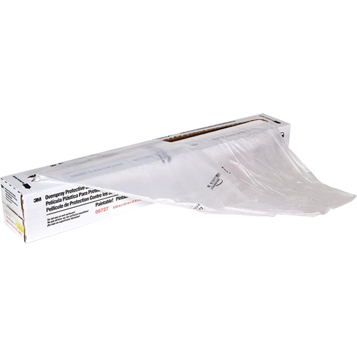 Feuille de protection contre l'exc&egrave;s de projection, 400' lo x 12' la, Plastique FMT Sales Ltd