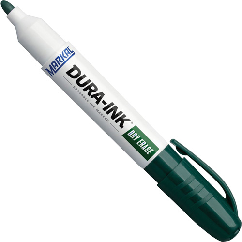 Marqueurs &agrave; essuyage &agrave; sec Dura-Ink, Vert, Pointe Ronde FMT Sales Ltd