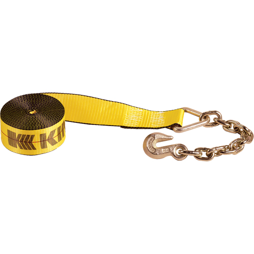 Tendeurs d'arrimage pour treuil, Crochet &agrave; chaîne, 3" , 30' , Charge d'utilisation max. 5400 lb (2450 kg) FMT Sales Ltd