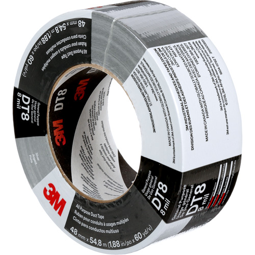 Ruban adh&eacute;sif tout usage DT8, 8 mils, Argent, 48 mm (2") x 55 m (180') FMT Sales Ltd