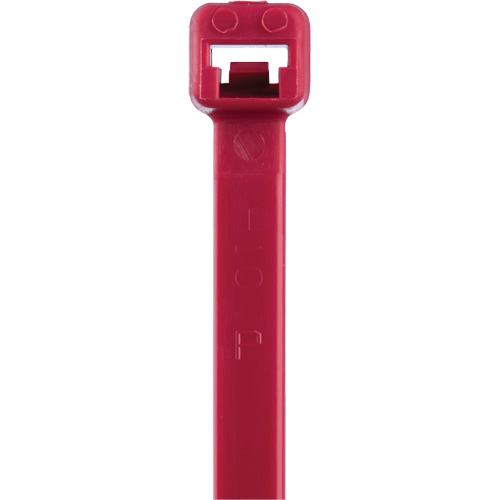 Attaches de c&acirc;bles s&eacute;rie T, Longueur 8", R&eacute;sistance &agrave; la traction 50 lb, Rouge FMT Sales Ltd