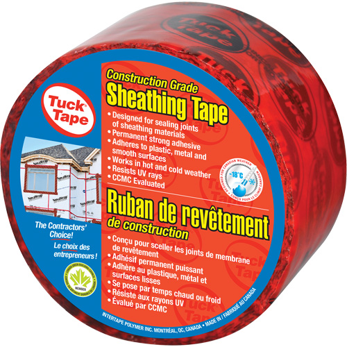 Ruban de rev&ecirc;tement pour entrepreneurs, 60 mm (2-3/8") x 0,0 m (0,0'), Rouge FMT Sales Ltd