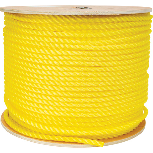 Corde jaune tress&eacute;e 3/8", Polypropyl&egrave;ne, 630' FMT Sales Ltd