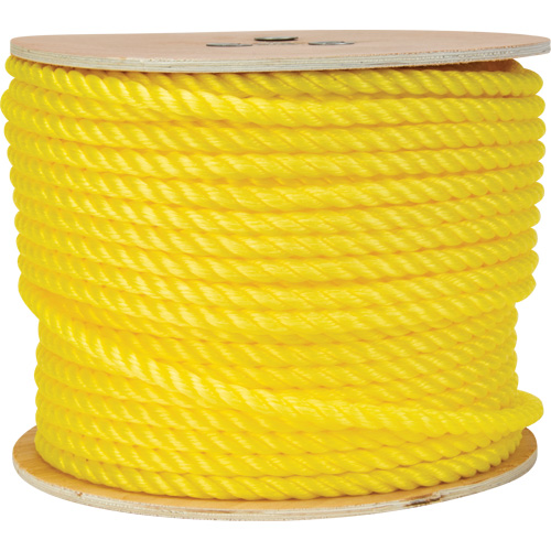 Corde jaune tress&eacute;e 1/2", Polypropyl&egrave;ne, 335' FMT Sales Ltd