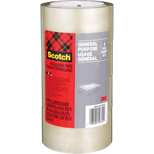 Ruban d'emballage pour l'exp&eacute;dition Scotch 175G, 48 mm (2") x 50 m (164') FMT Sales Ltd