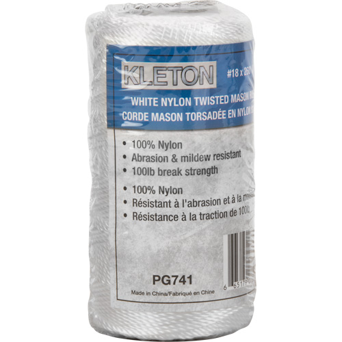 #18 Twisted Mason Rope, Nylon, 260' FMT Sales Ltd