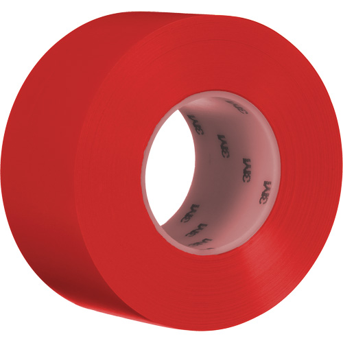 Durable Floor Marking Tape 971, 3" x 108', Vinyl, Red FMT Sales Ltd