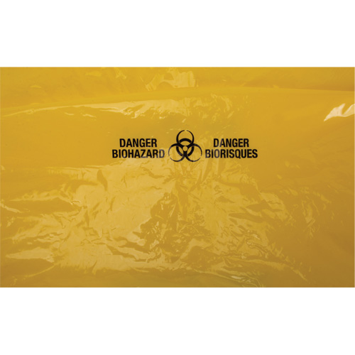 Waste Bags, Bio-Hazard, 38" L x 30" W, 2 mils FMT Sales Ltd