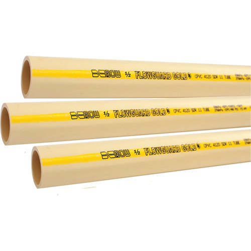 Tuyau pour eau froide ou chaude Flowguard Gold, PVC-C, 10' lo x 1,5" dia. FMT Sales Ltd