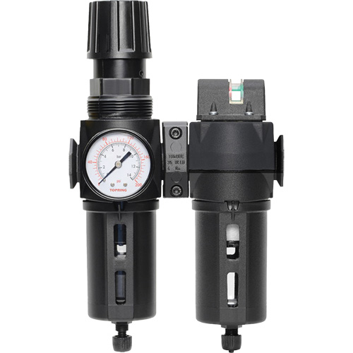Filter/Regulator & Coalescing Filter Modulair 300 with Standard Bowl & Manual Drain, 3/8" NPTF, 150 PSI, 5.12 fl. oz. Capacity FMT Sales Ltd