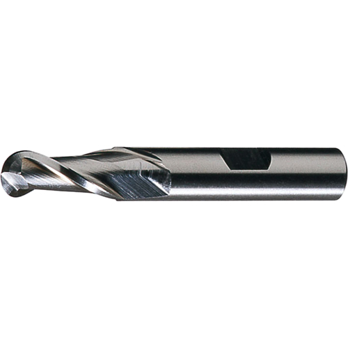 CLEVELAND Centre Cutting Ball Nose Single End Finishers, 5/16" Dia., 2 Flutes, High Speed Steel FMT Sales Ltd