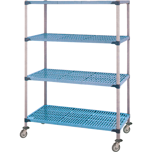 Shelving Unit, 4 Tiers, 36" W x 68" H x 18" D FMT Sales Ltd