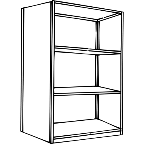 &eacute;l&eacute;ment de rayonnage Interlok, Acier, Sans boulons, De base, 36" la x 76" h x 24" p FMT Sales Ltd