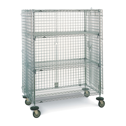 Chariots en treillis m&eacute;tallique, Chrom&eacute;, 21-1/2" x 68-1/2" x 40", Capacit&eacute; 500 lb FMT Sales Ltd